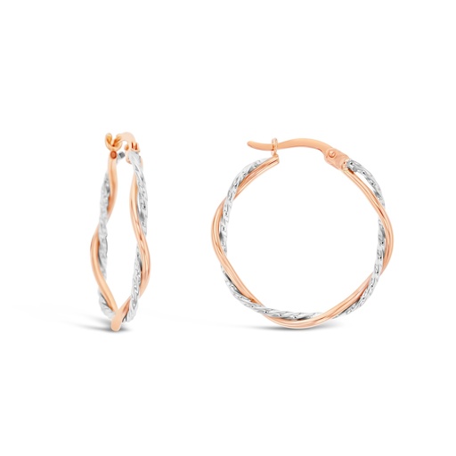[EAR915] ## 9WR FANCY TWIST HOOP