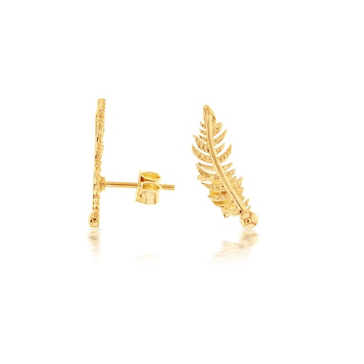 [EAR737] ## 9Y FEATHER STUD EAR CLIMBER