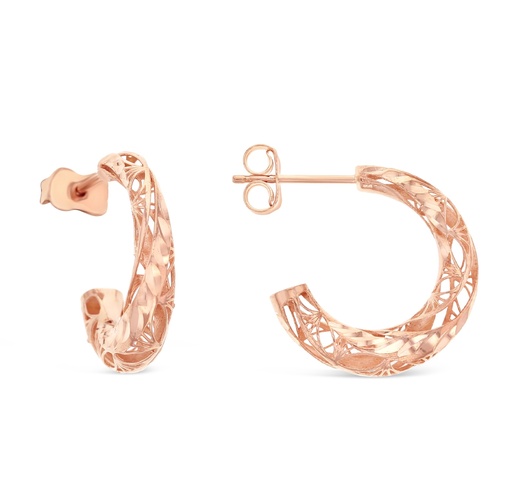 [EAR894] ## 9R FANCY CUTOUT HOOP STUD