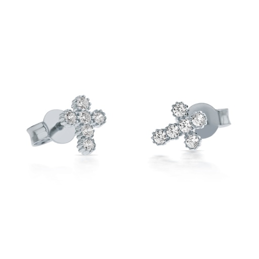 [EAR745] ## 9W CZ SET MINI CROSS STUD
