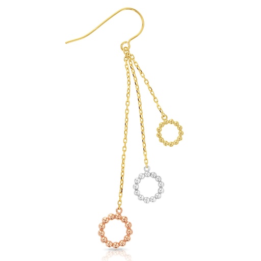 [EAR689] ## 9YWP BEADED CIRCLE DROPS