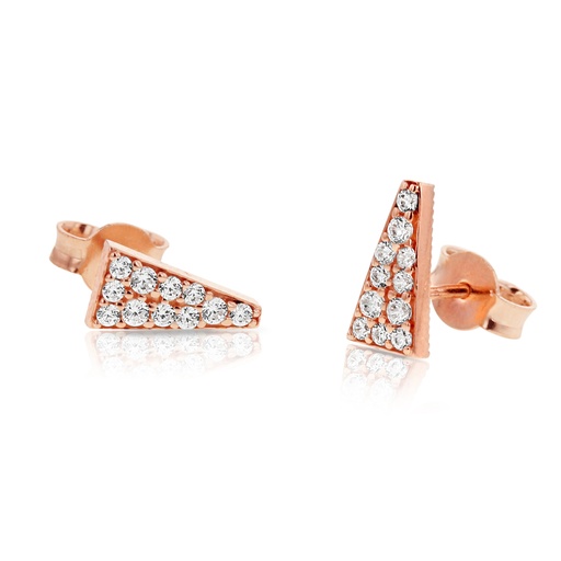 [EAR768] ## 9R CZ TRIANGLE STUD