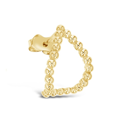 [EAR898] ## 9Y WRAP AROUND BEADED TEARDROP STUD