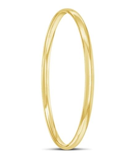 9CT SILVER FILLED COMFORT FIT 4.5MM BANGLE