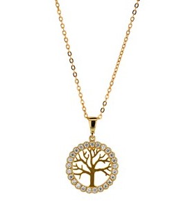 [STPD251] ## 9P CZ SET TREE OF LIFE PEND