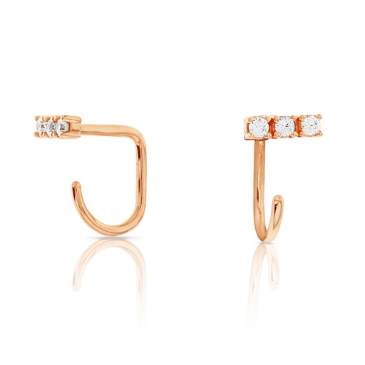 [EAR760] ## 9R MINI CZ BAR WRAP AROUND