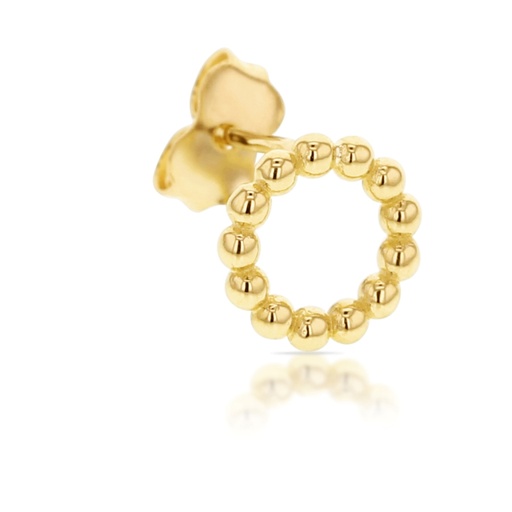 [EAR637] ## 9Y BEADED CIRCLE STUD