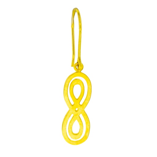 [EAR275-9Y] 9Y DOUBLE INFINITY EARRING