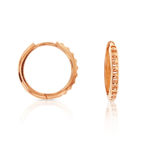 [EAR724] ## 9R BEADED FRONT FINE HUGGIE