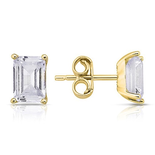 [EAR1054] 9Y LARGE RECTANGULAR CLAW STUD 5MM X 7MM