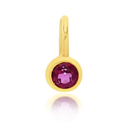 [CPJ15-PTOP 9Y] ## 9Y MINI PINK TOPAZ CHARM