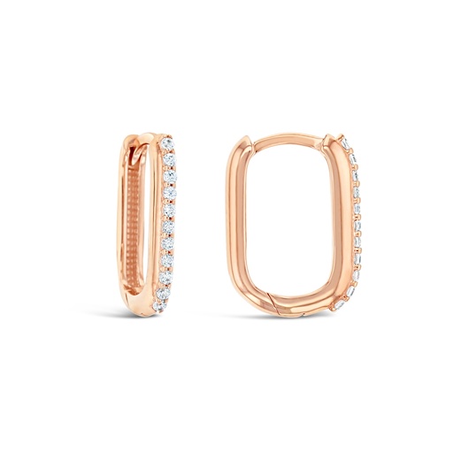 [EAR908] ## 9R CZ MEDIUM PAPERCLIP HUGGIE
