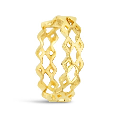 [EAR853] ## 9Y DIAMOND CUTOUT 10MM HUGGIES
