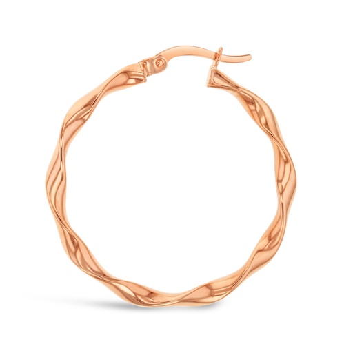 [EAR928] ## 9P LOOSE TWIST 25MM HOOP