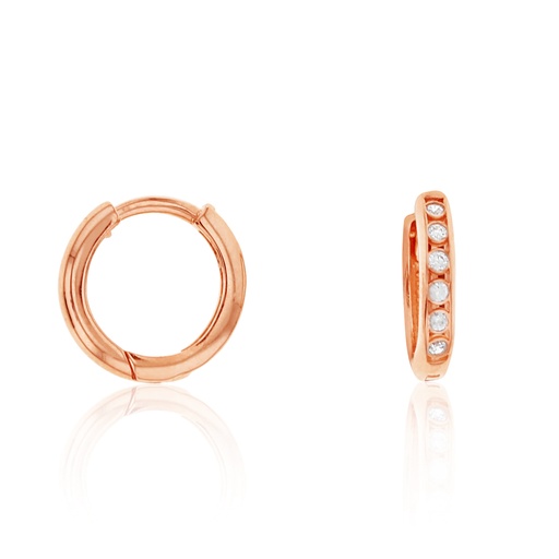 [EAR718] ## 9R CZ SET MINI PLAIN HUGGIE