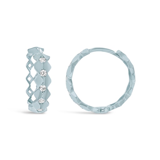 [EAR950] ## 9W 12.5MM CZ DIA CUT HUGGIES