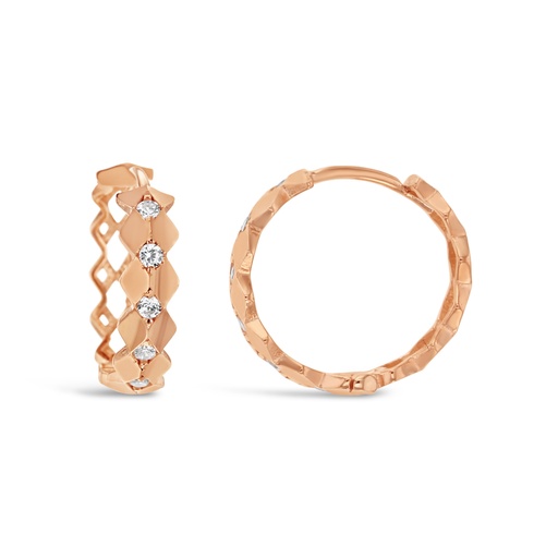 [EAR951] ## 9P 12.5MM CZ DIA CUT HUGGIES