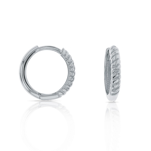 [EAR726] ## 9W ROPE LOOK THIN HUGGIE