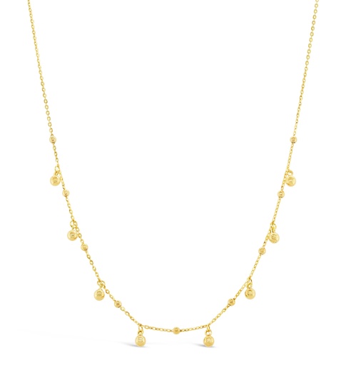 [BB190] 9Y MULTI BALL DROP NECKLACE