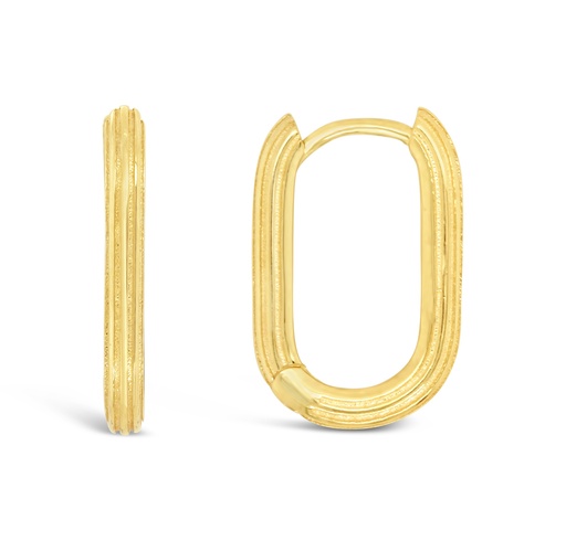 [EAR1136] ## 9Y STRIPED PAPERCLIP HUGGIE