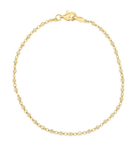 [BB192] ### 9Y MULTI MINI CZ BRACELET