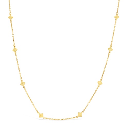 [BB198] ## 9Y PYRAMID BEAD NECKLACE