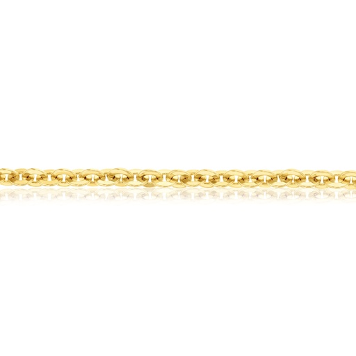 9CT SILVER FILLED HAMMERED ROUND CABLE 7.0MM