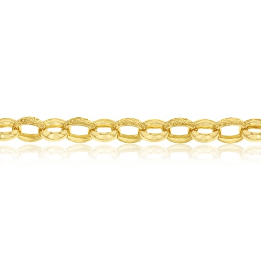 SOLID OVAL ENGRAVED BELCHER 11.7MM
