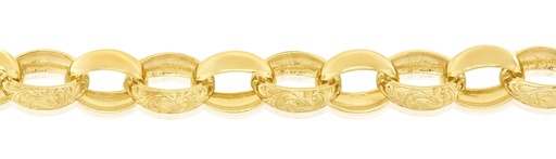 SOLID OVAL ENGRAVED BELCHER 11.7MM