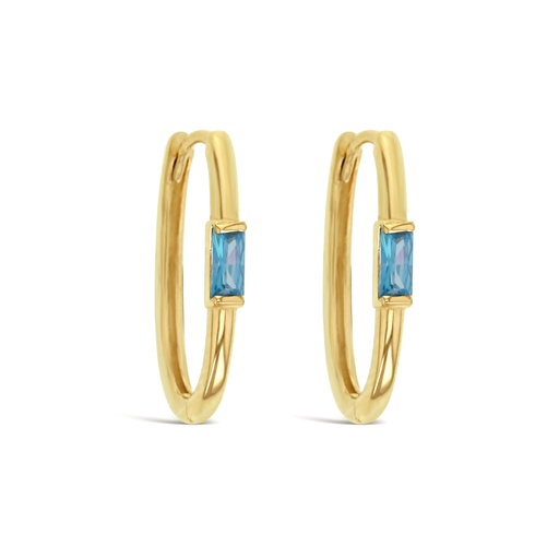 [EAR869] ## 9Y PAPERCLIP HUGGIE S/SET - AQ