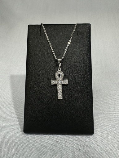 [XX0016] 9W CZ ANKH PENDANT - XX0016