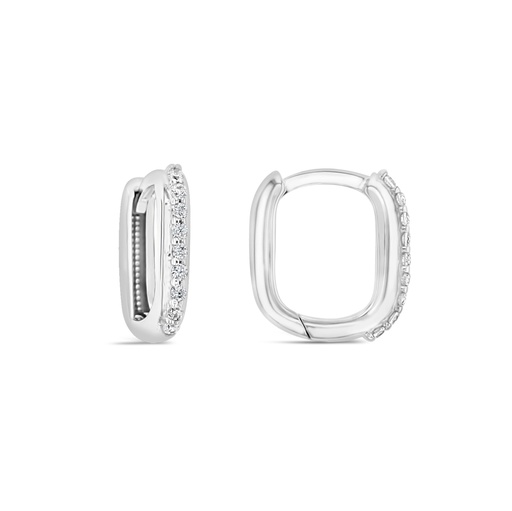 [EAR904] ## 9W CZ SMALL PAPERCLIP HUGGIE