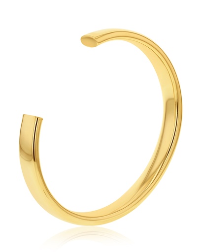 9CT SILVER FILLED COMFORT FIT 9MM CUFF BANGLE