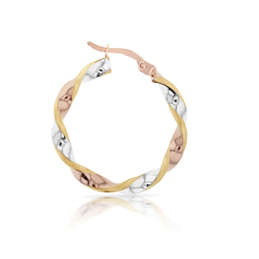 [EAR797] ### 9YWR LOOSE TWIST HOOP