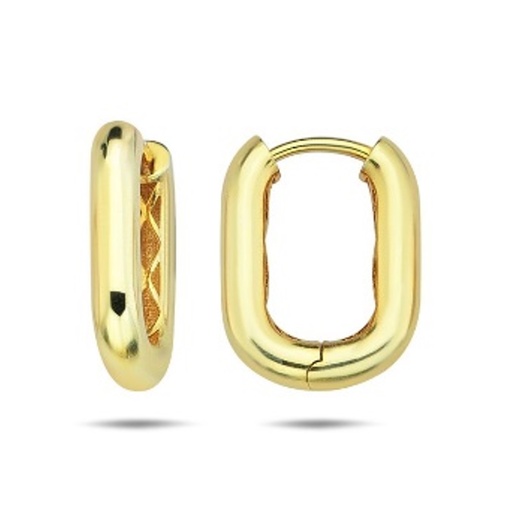 [EAR1202] PREORDER - 9Y 3.5MM ROUND TUBE OVAL SHAPE HUGGIE