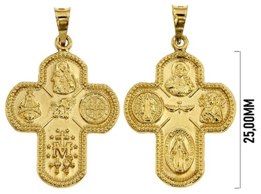 [RCP66] PREORDER - 9Y 25MM FLAT RELIGIOUS CROSS