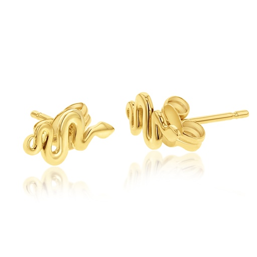 [EAR1214] 9Y PLAIN SNAKE STUD EARRING