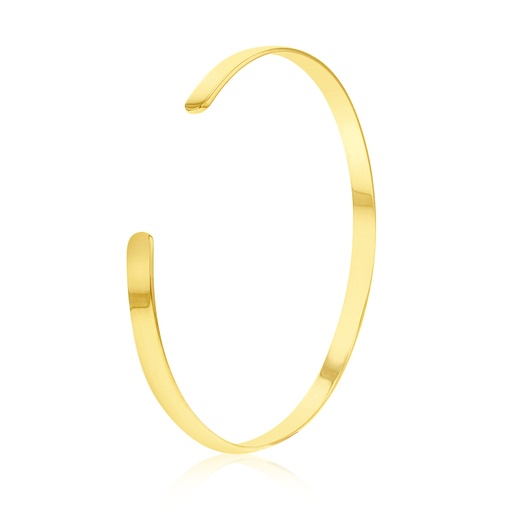 SOLID FLAT 4MM CUFF BANGLE