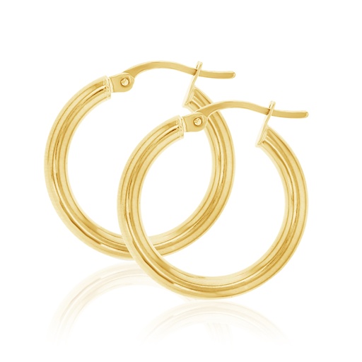 [EAR341] 9Y PLAIN 15MM HOOP EARRING