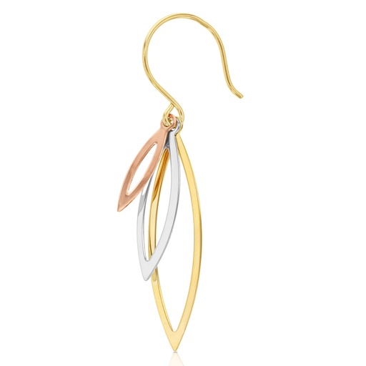 [EAR687] ## 9YWR MARQUISE DROP EARRINGS