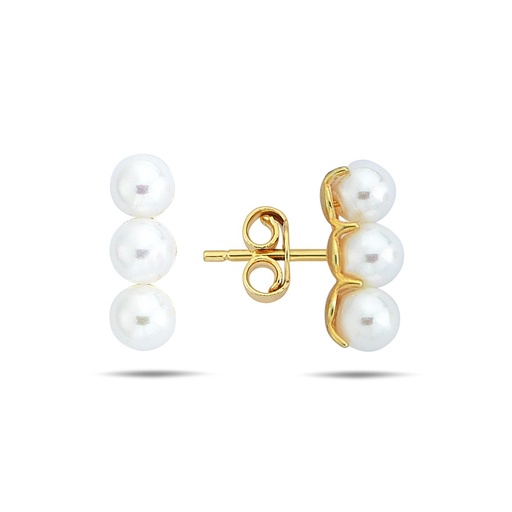 [EAR1235] 9Y 3 PEARL BAR STUD EARRING