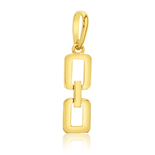 [PD146] 9Y FLAT CHAIN LINK PENDANT