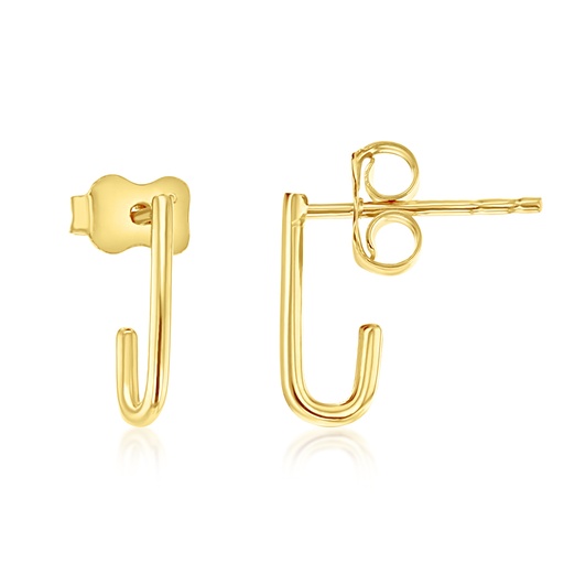 [EAR1249] 9Y PLAIN BAR WRAP STUD EARRING