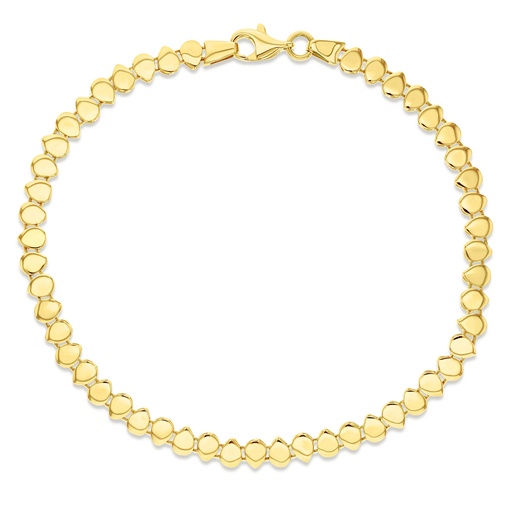 [BB225] ## 9Y INTERWOVEN ALTERNATING TEARDROP BRACLET