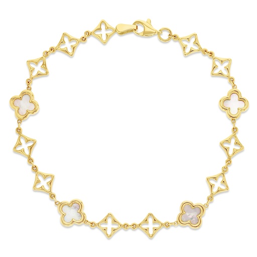 [BB227] 9Y MULTI CLOVER M.O.P. BRACELET
