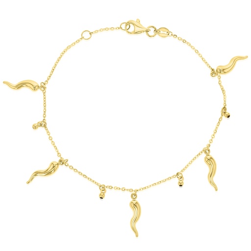 [BB229] 9Y MINI HORN CHARM BRACELET