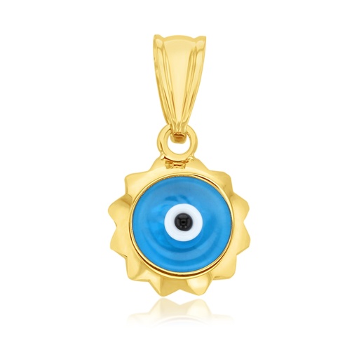 [PD154] 9Y POINTED EDGE EVIL EYE PENDANT
