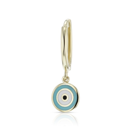 [EAR888] ## 9Y 8.5MM HUGGIES - EVIL EYE DR