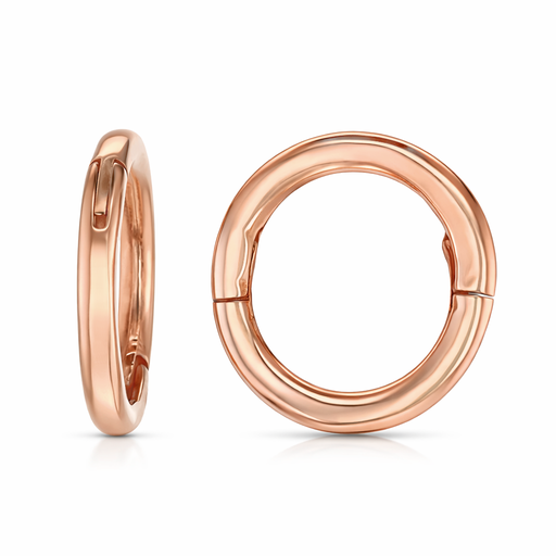 [EAR1303] 9R PLAIN 6MM MINI HINGED HUGGIE SLEEPER