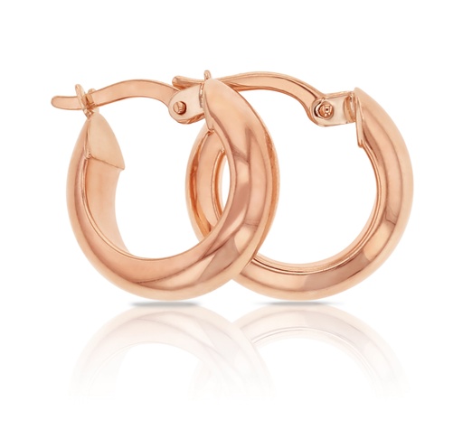 [EAR587-RG] 9R DOMED 5X10MM POLISHED HOOP